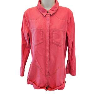 Prophecy jumpsuit wildfire one teaspoon button front grunge pink sz Small EUC
